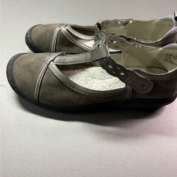 JBU by Jambu Buttercup Grey Metallic Mary Jane Flats Shoes Womens 8.5M - Picture 3 of 8